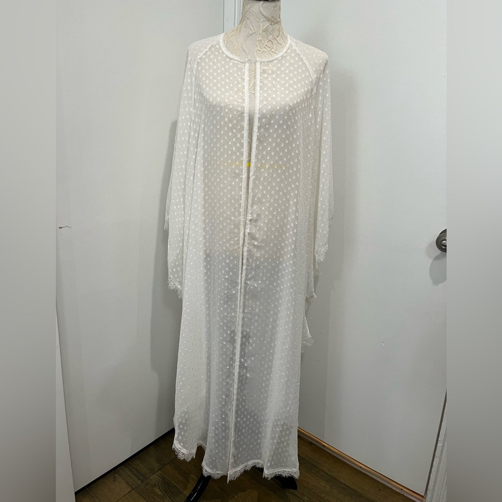 Intimately‎ Free People White Swiss Dot Kaftan M/L